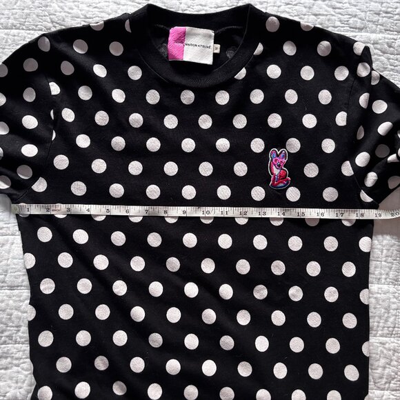 SzM Maison Kitsuné Unisex ACIDE Polka Dot Long Sleeve Shirt - Limited Edition - Picture 10 of 16